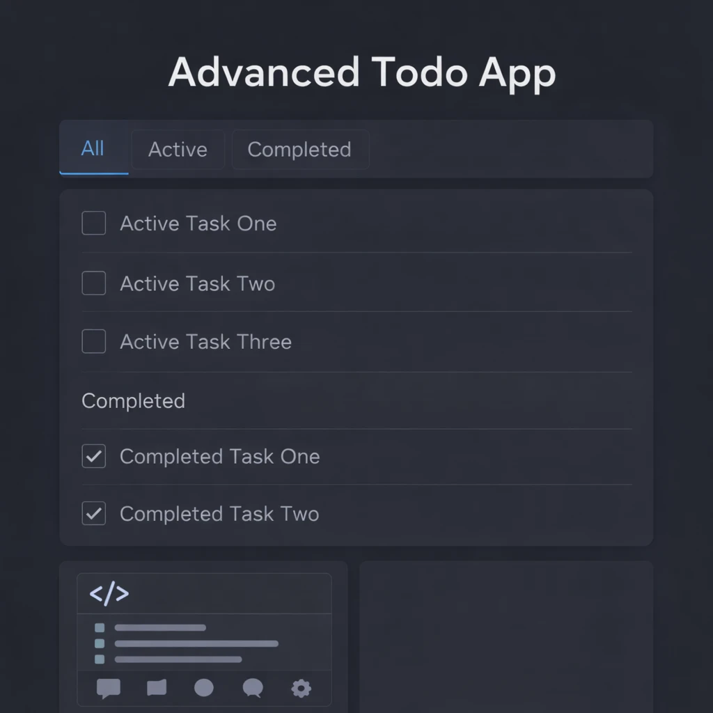 Advanced Todo App with LocalStorage